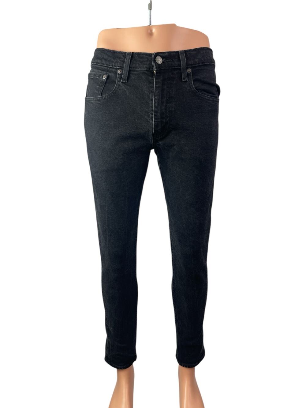 Levi's Men's Black High Rise Slim Fit Straight Skinny Denim Jeans Pants W31 L32